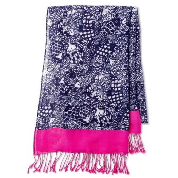 Lilly Pulitzer for Target Upstream Fringed Scarf (20th anniversary collection) - Picture 2 of 4